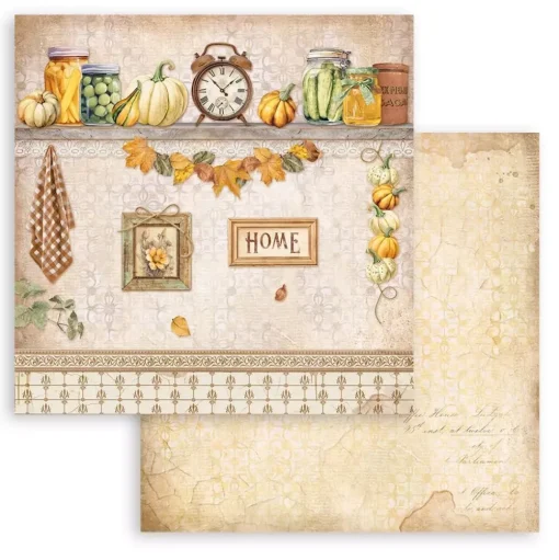 Set de scrapbooking Romantic Golden Harmony Stamperia 20x20cm