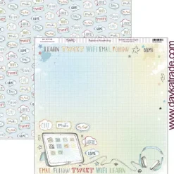 Set de scrapbooking School Dayka 20x20cm