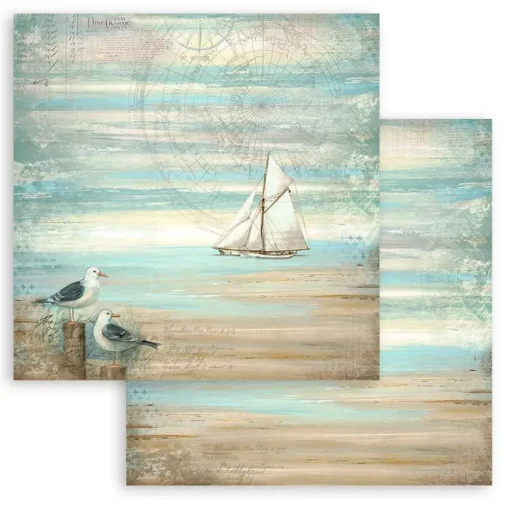 Set de scrapbooking Sea Land Stamperia 20x20cm