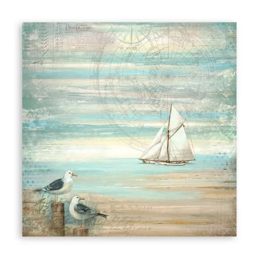 Set de scrapbooking Sea Land Stamperia 20x20cm