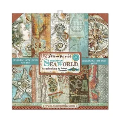 Set de scrapbooking Sea World Stamperia 20x20cm
