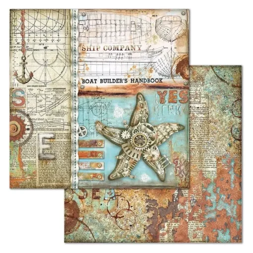 Set de scrapbooking Sea World Stamperia 20x20cm
