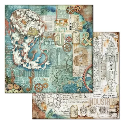 Set de scrapbooking Sea World Stamperia 20x20cm