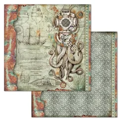 Set de scrapbooking Sea World Stamperia 20x20cm