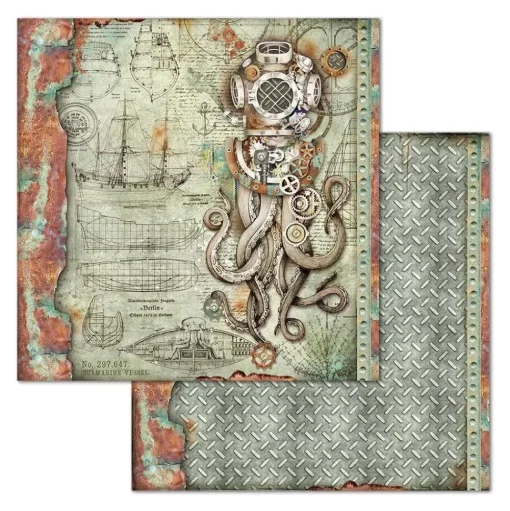 Set de scrapbooking Sea World Stamperia 20x20cm