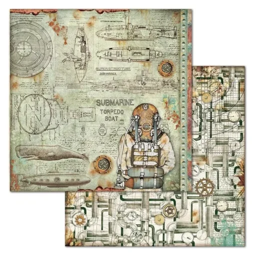 Set de scrapbooking Sea World Stamperia 20x20cm