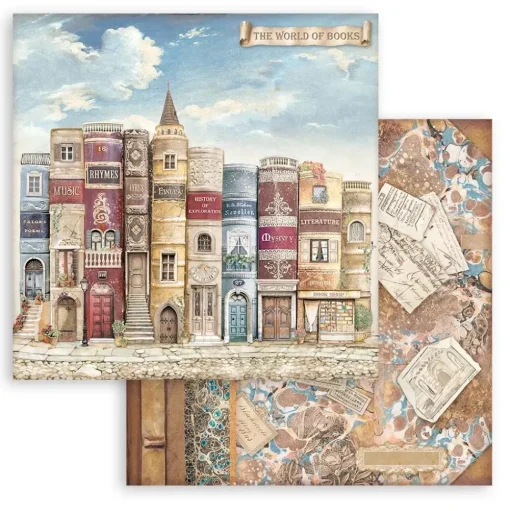 Set de scrapbooking Vintage Library Stamperia 20x20cm