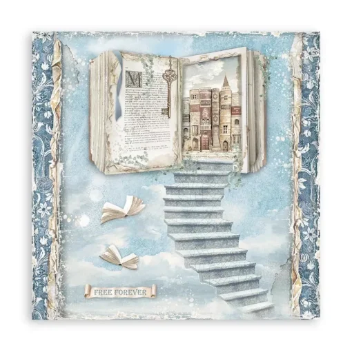 Set de scrapbooking Vintage Library Stamperia 20x20cm