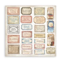 Set de scrapbooking Vintage Library Stamperia 30x30cm