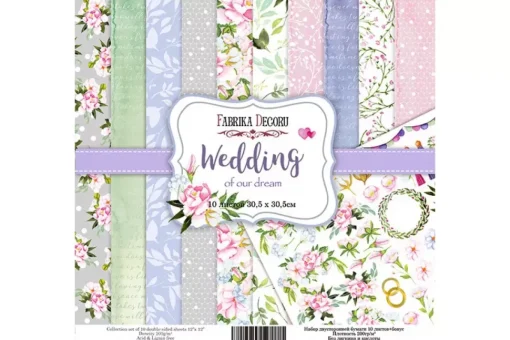 Set de scrapbooking Wedding of our dream Fabrika Decoru 30x30cm