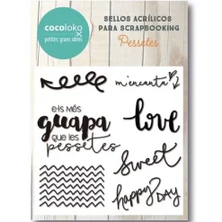 Set de sellos acrílicos Pesetas Cocoloko