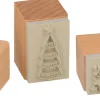 Set de sellos madera Oso y Abetos Let it Snow Artemio