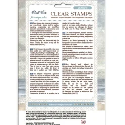 Set de sellos transparentes Textura Silent Sea Stamperia