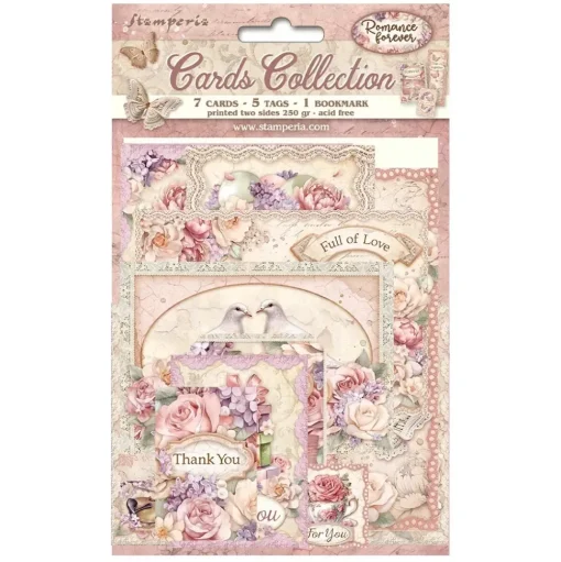 Set de Tarjetas Romance Forever Stamperia