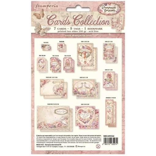 Set de Tarjetas Romance Forever Stamperia