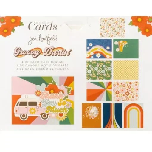 Set de tarjetas y sobres Groovy Darlin' Jen Hadfield