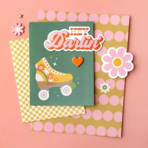 Set de tarjetas y sobres Groovy Darlin' Jen Hadfield