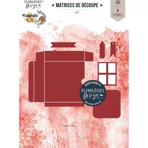 Set de Troqueles Caja Cannelle & Chocolat Florilèges Design