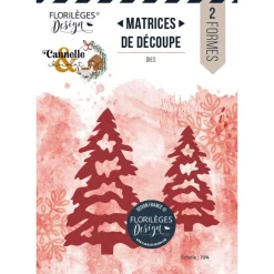 Set de Troqueles Dúo de Abetos Cannelle & Chocolat Florilèges Design