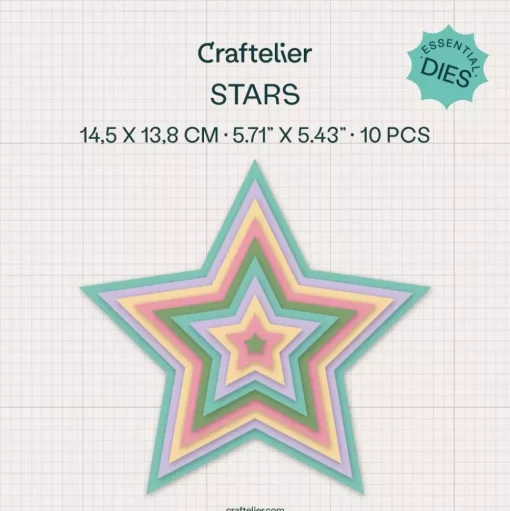 Set de troqueles Esenciales Estrellas Craftelier