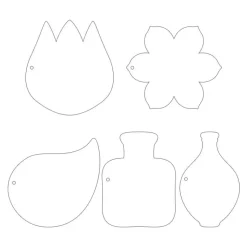 Set Die-Cuts Light Chipboard Album Base y papel Flowerish P13 15x15cm