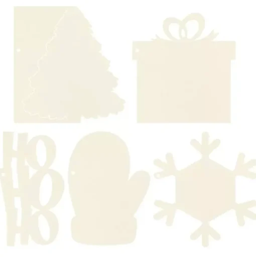 Set Die-Cuts Light Chipboard Album Y papel Santa's Workshop P13 15x15cm