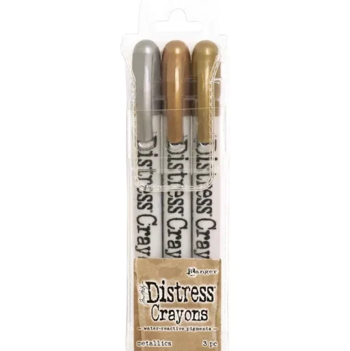 Set Lápices Metallics Distress Crayons Tim Holtz Ranger 01