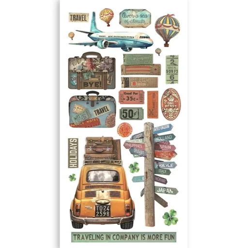 Set Paper Cut-outs Art of Travelling Stamperia