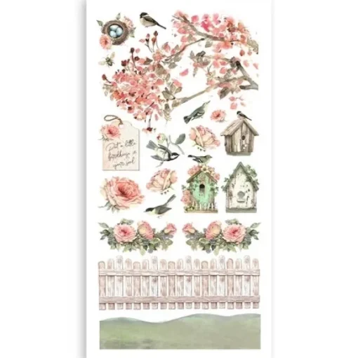 Set Paper Cut-outs House of Roses Stamperia