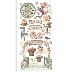 Set Paper Cut-outs House of Roses Stamperia