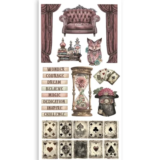 Set Paper Cut-outs Master of Magic Stamperia