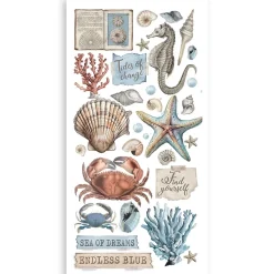 Set Paper Cut-outs Silent Sea Stamperia
