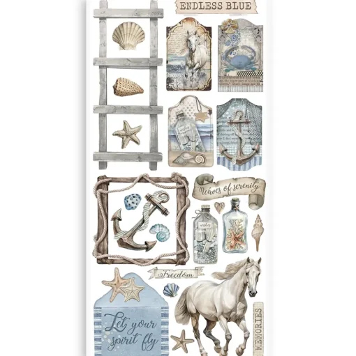 Set Paper Cut-outs Silent Sea Stamperia