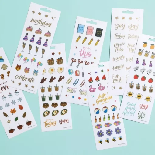 Set Stickers All the Things Icons Happy Planner
