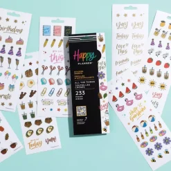 Set Stickers All the Things Icons Happy Planner