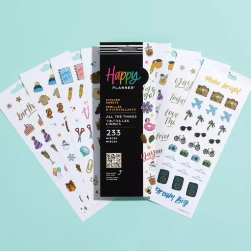 Set Stickers All the Things Icons Happy Planner