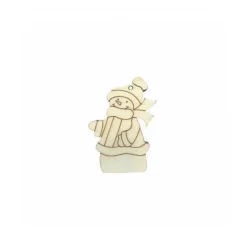 Silueta de Chopo Muñeco de nieve con gorro - Dayka