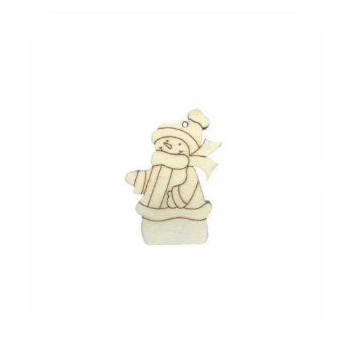 Silueta de Chopo Muñeco de nieve con gorro - Dayka