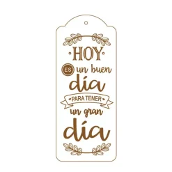 Silueta Hoy es un buen día de Tablero lacado Dayka