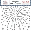 Stencil My Favorite Firework Yankee Doodle Echo Park 15x15cm
