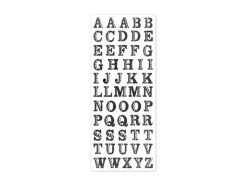 Stickers Abecedario Gemmed Glitter Black MultiCraft