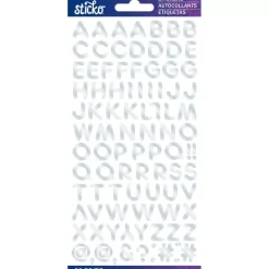 Stickers Abecedario Iridiscente pequeño Silver Frankfurter Sticko