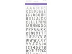 Stickers Abecedario Silver Caps Font MultiCraft