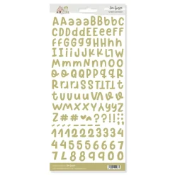Stickers Alfabeto Oliva Volver Lora Bailora