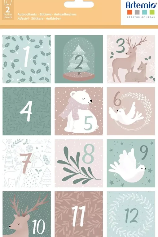 Stickers Calendario de Adviento Let it Snow Artemio