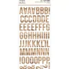 Stickers Foam Alfabeto Woods Hickory Color Vibe Simple Stories