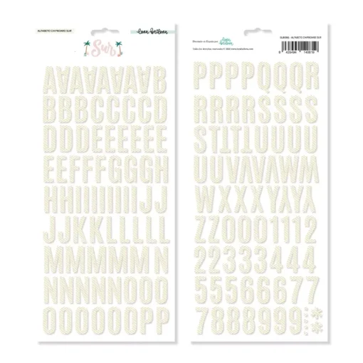 SUPER OFERTA **30%** Abecedario Chipboard Sur Lora Bailora