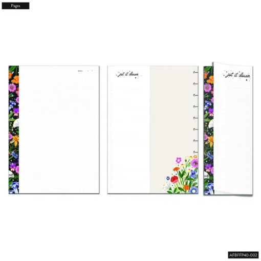 SUPER OFERTA **40%** Bloque de hojas Folded Moody Blooms Big Happy Planner