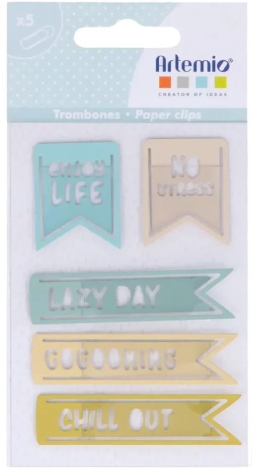 SUPER OFERTA **40%** Clips sujetapapeles No stress Artemio