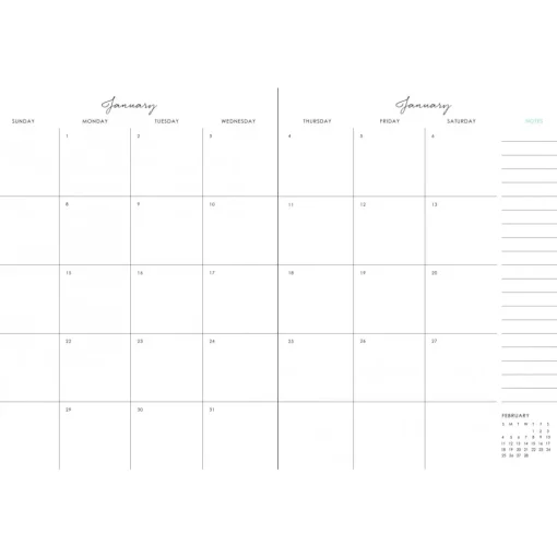 SUPER OFERTA **40%** Cuaderno de calendario Striped para Composition Planner